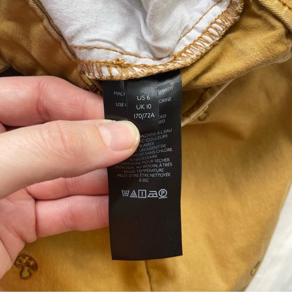 BDG Mia Embroidered Straight Leg Chino Pant Size 6 - Picture 8 of 10